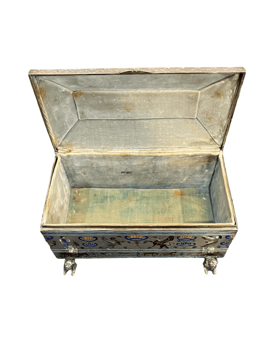 Antique silver casket