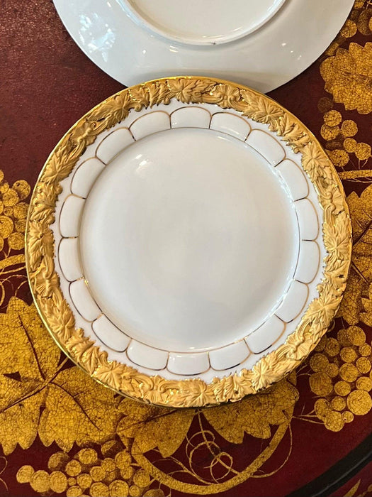 Meissen porcelain gilded plates