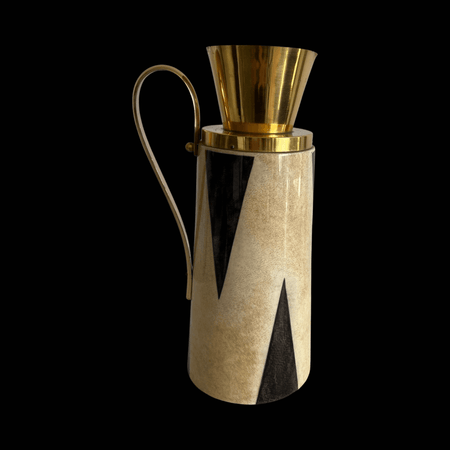 Aldo Tura Milan 1940s goatskin pitcher/thermos - Contemporary Cluster