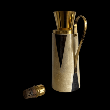Aldo Tura Milan 1940s goatskin pitcher/thermos - Contemporary Cluster