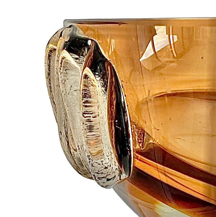 Rare vintage glass bowl by Milan Metelak