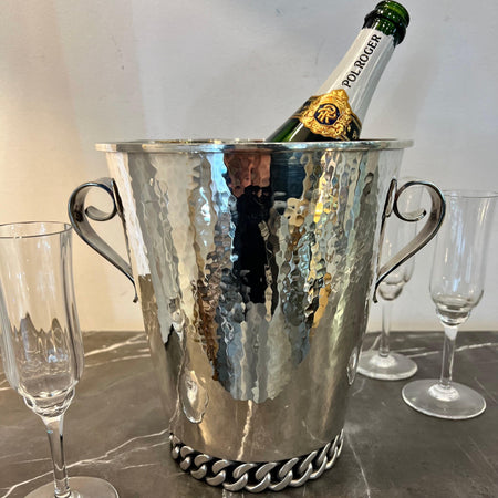 Jean Despres rare handmade champagne bucket - Contemporary Cluster