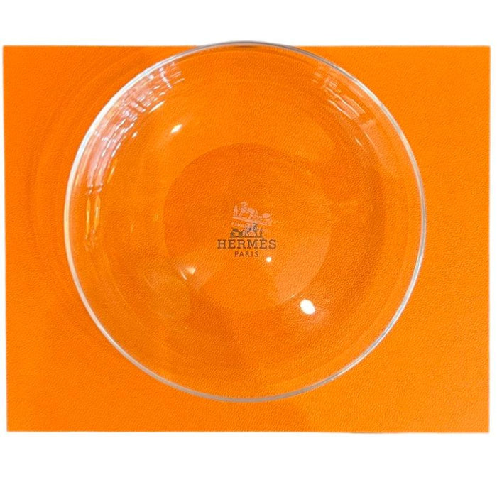Authentic vintage Hermes crystal dish