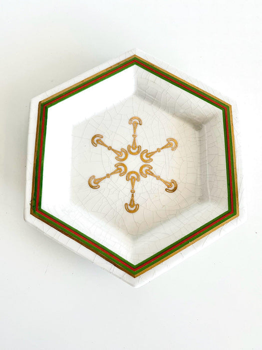 Authentic Gucci hexagonal ceramic dish